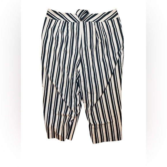 Eloquii Striped Pants with Belt - Picture 2 of 4